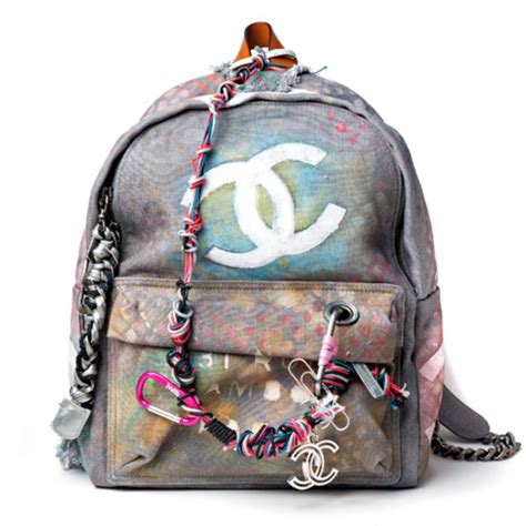 chanel graffiti backpack real vs fake|chanel graffiti printed backpack.